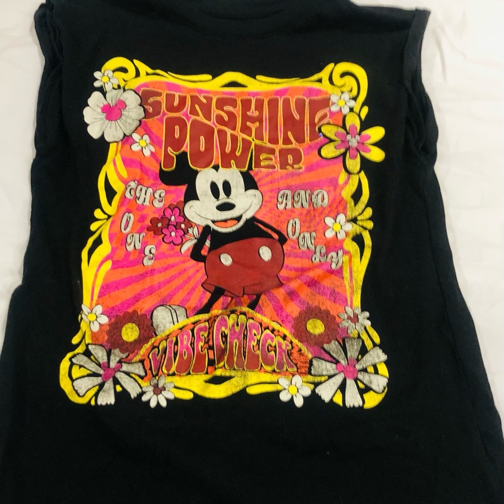 🌺Disney/Mickey Mouse Muscle Tee🌺Measurements in Photos🌺 - Picture 10 of 10